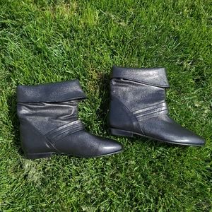 Vintage 80's/90's Black Leather Ankle Boots